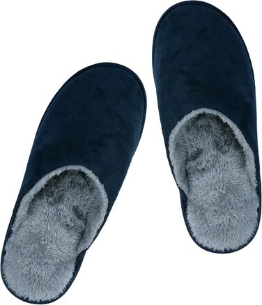 Тапочки домашні зимові для чоловіків та жінок. Теплі, плюшеві, з пам'яттю форми, антиковзкі, для дому та вулиці. Розмір 42/43 EU, Стиль 7