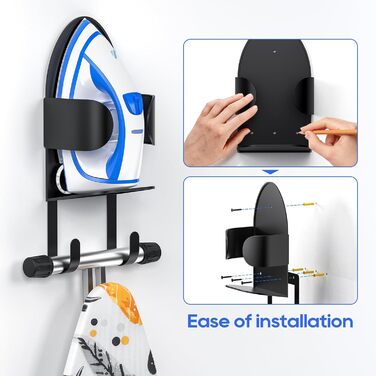 Кріплення для прасувальної дошки на стіну TJ.MOREE, чорний колір