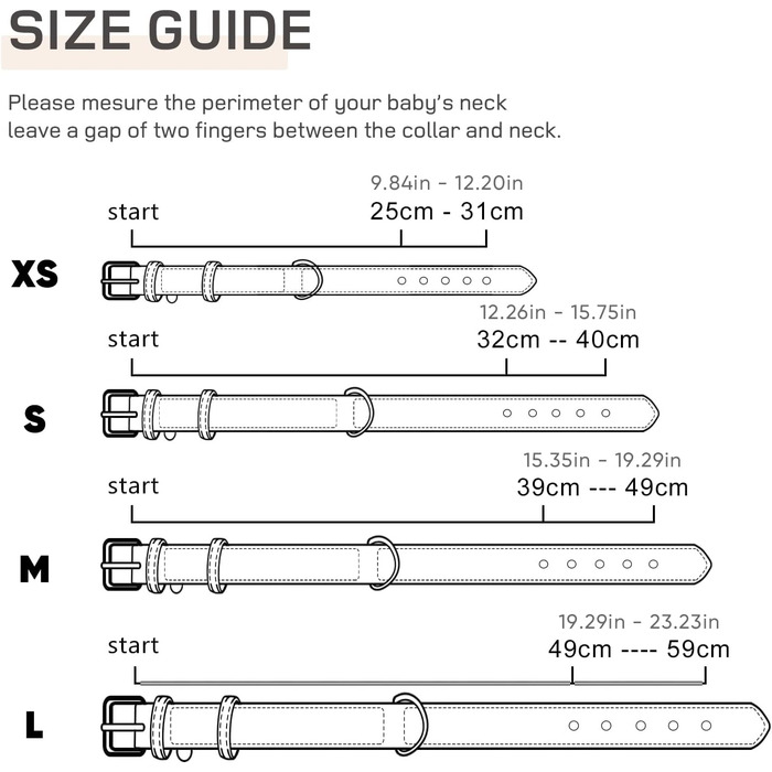 Нашийник для собак Heele з натуральної шкіри, рожевий, регульований, великий розмір (L), 1 шт.