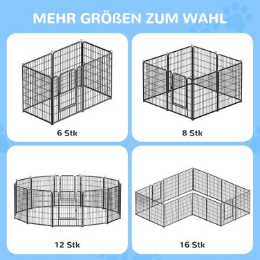 Клітка для цуценят, ігровий вольєр для собак, 65 x 80 см, металева, з дверцятами та засувом