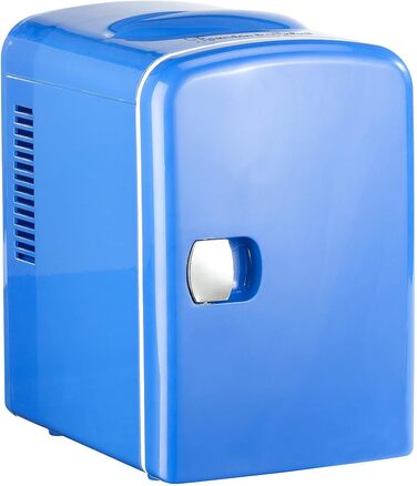 Портативний міні-холодильник Rosenstein & Söhne: 4 літри, 12/230V, з функцією підігріву, блакитний