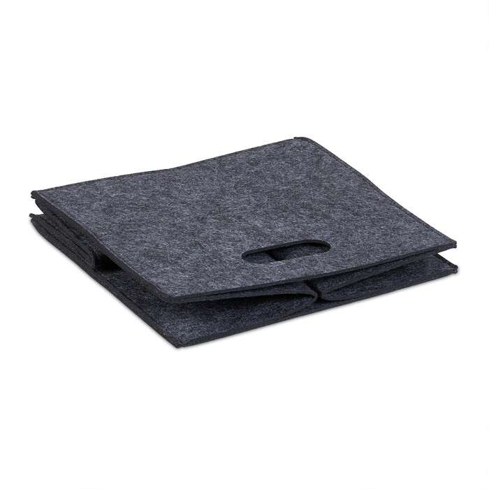 Relaxdays Felt Storage Boxes - Set of 2