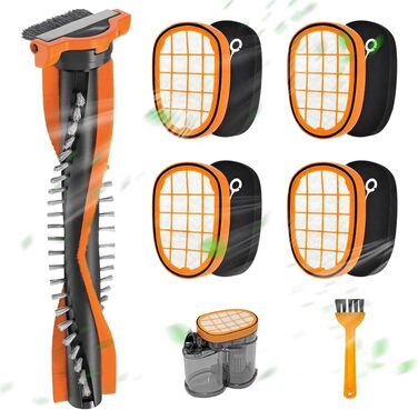 Набір фільтрів для акумуляторного пилососа Philips SpeedPro Max (4+1 шт.), помаранчевий
