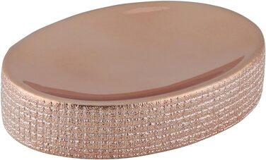 Миска для мила Axentia Hollywood рожеве золото, кераміка, сучасний дизайн