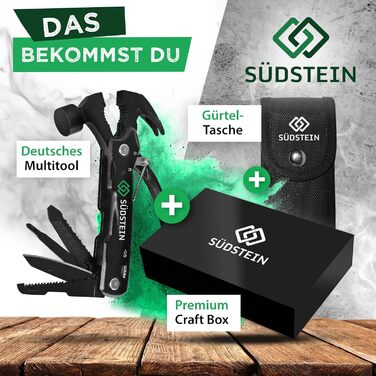 12-в-1 Багатофункціональний інструмент з молотком, викруткою та іншим – Прекрасний подарунок для чоловіків у подарунковій упаковці