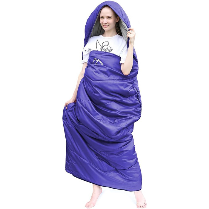 Спальний мішок Friendriver XL, 4 сезони, водонепроникний, для дорослих та дітей, 86.6' x 33.46'