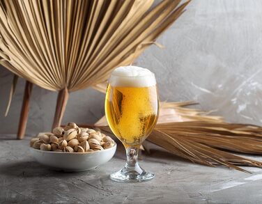 Набір келихів для пива Krosno Glasmark 0,36 л (6 шт.) - для крафтового пива, коктейлів, миття в посудомийній машині