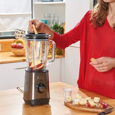 Блендер стаціонарний Black+Decker BXJB800E, 800 Вт, 1,5 л, нержавіюча сталь, сірий