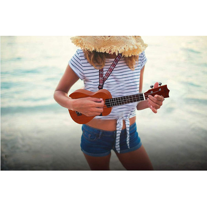 Укулеле Everjoys Sopran 21 дюйм: стартовий набір для дорослих з чохлом, тюнером, нотами та плектром