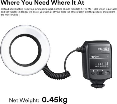 Godox ML-150 II – кільцева світлодіодна лампа для макрозйомки