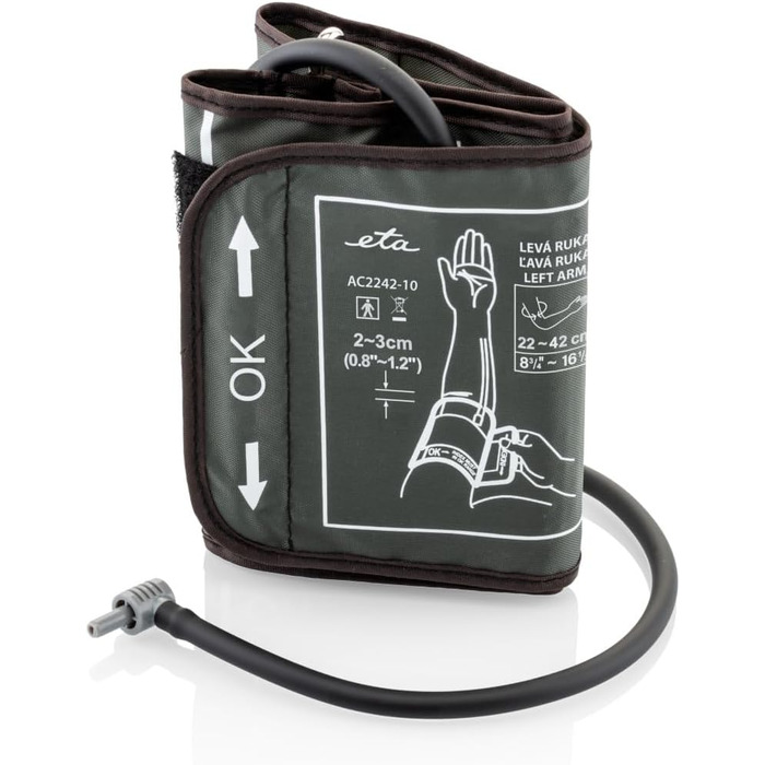 Тонометр на плече ETA для 2 осіб, пам'ять 2x250 записів