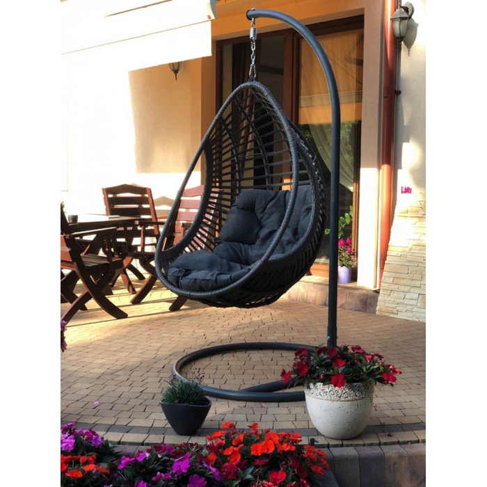Підвісне крісло-гойдалка на стійці Bello Giardino, 80 см, до 100 кг