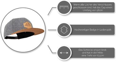 Кепка бейсболка Jumping Bird • Фільц, унісекс, регульована • Темно-сіра