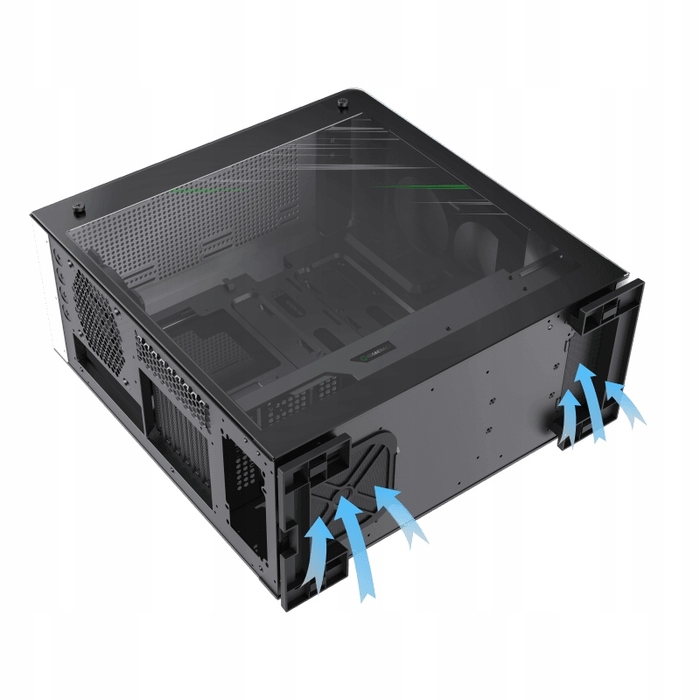 Ігровий корпус для ПК Tower ATX Midi White Coil, загартоване скло, USB