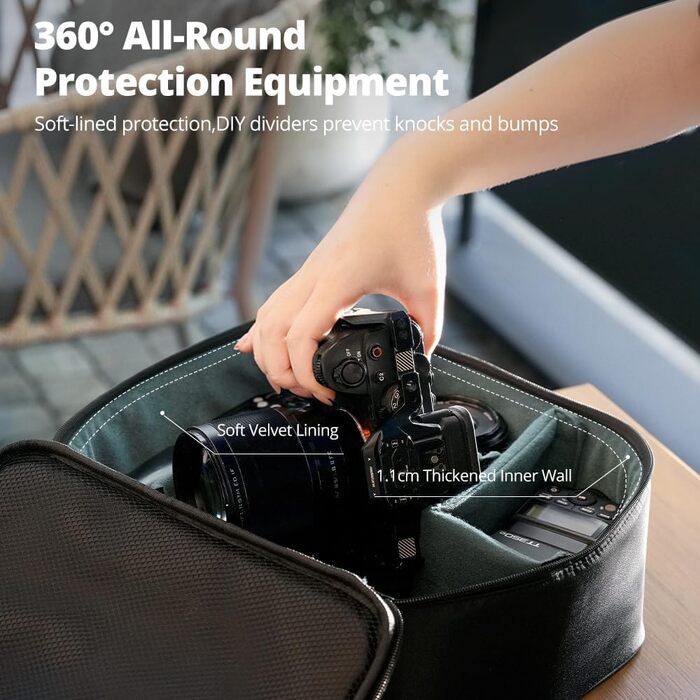 Сумка для фотоапарата Ambitful Zoom P7: велика місткість, захист для дронів та аксесуарів