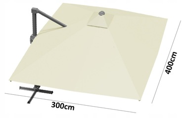 Садова парасолька GardenLine, бежева, 500 x 250 см