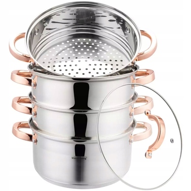 Пароварка Klausberg 5 предметів, 22 см, Rose Gold (KB-7733)