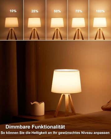 LED-лампа Egobasic настільна бездротова з пультом, таймером, регулюванням яскравості, акумулятором, змінним кольором, для спальні, кухні, вітальні (тринога з харчової смоли)