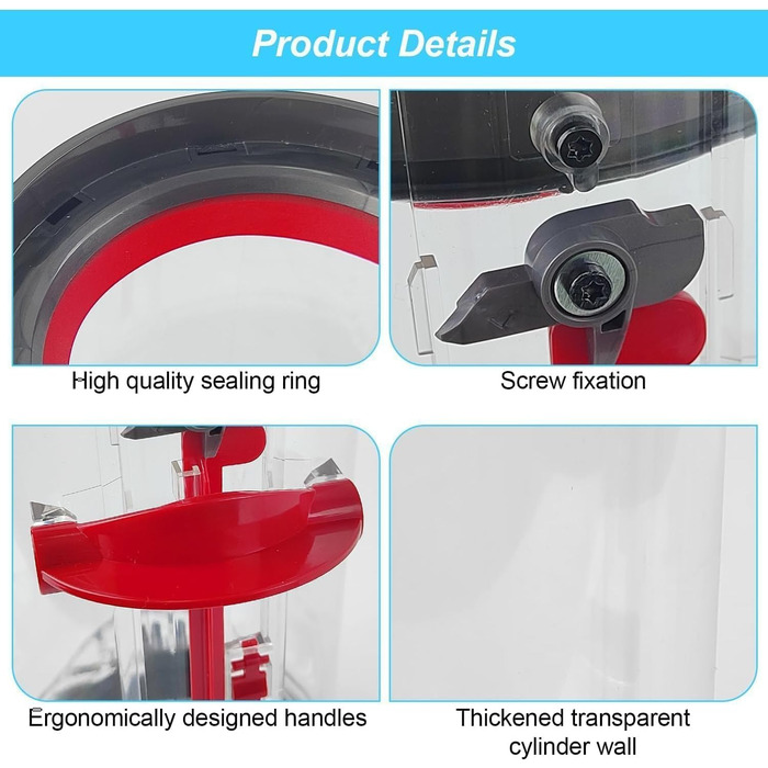 Замінний контейнер для пилу Dyson V11 V15 SV14 SV15 SV22 - аксесуар для пилососа, прозорий, надійний