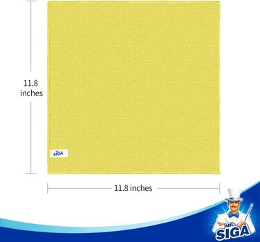 Універсальні серветки з мікрофібри MR.SIGA для прибирання, набір 50 шт, 30 x 30 см