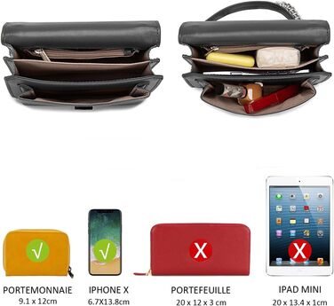 Сумка жіноча David Jones через плече, чорна: мініатюрна кросбоді, клатч зі штучної шкіри, елегантна вечірня та повсякденна