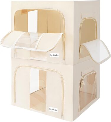 Органайзер для одягу Prestigénie, 3 шт., місткість 24 л (66 л), з прозорим вікном