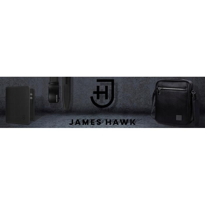 Чоловічий шкіряний ремінь для штанів з автоматичною пряжкою James Hawk, світло-коричневий, 125 см