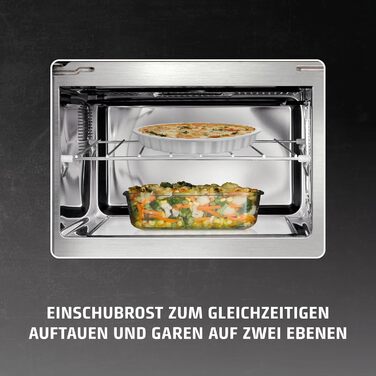 Мікрохвильова піч CASO MG 20 Ecostyle Ceramic з грилем, 25 літрів, дизайн, Testsieger Haus & Garten Test, CASOTEK дно