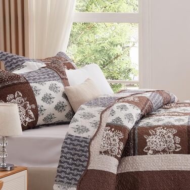 Комплект постільної білизни 3 шт. King Size, оранжево-терракотовий, літня ковдра, мікрофібра, богемний стиль, 248x274 см (1 ковдра, 2 наволочки)