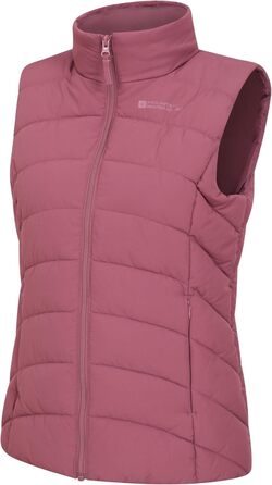 Жіночий жилет Mountain Warehouse Opal з утеплювачем - легка термокуртка, кишені на блискавці, водовідштовхувальний (32, Рожевий)