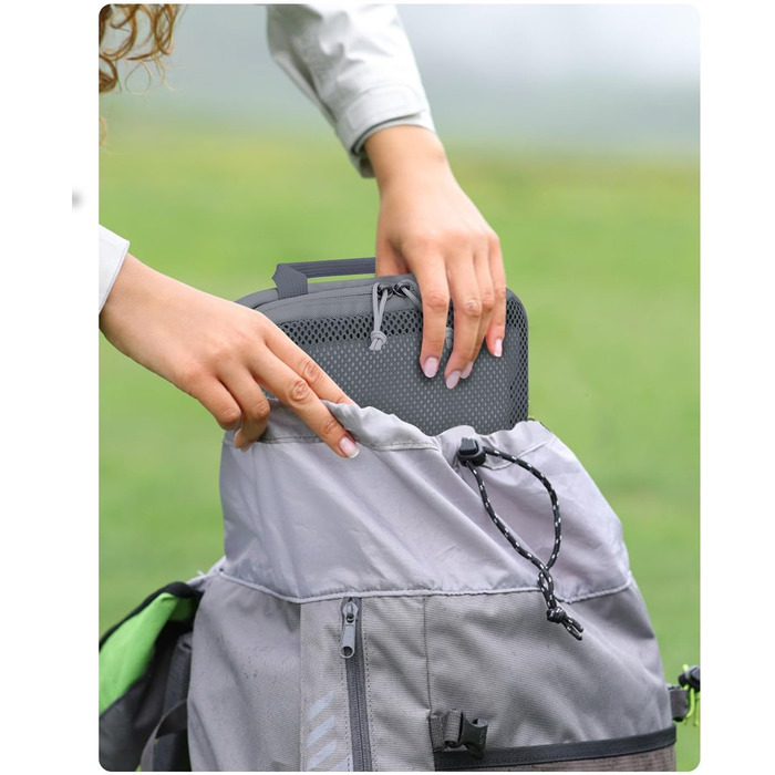 Органайзери для валізи ECOHUB (набір 4 шт.) з мішками для пакування, з тегами, з перероблених матеріалів, для рюкзака та валізи, з міцною сіткою, набір для подорожей