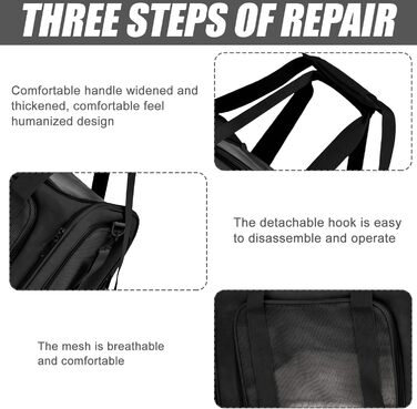 Транспортна переноска для котів Transportbox Katze, переноска для тварин, чорна, 3-6 кг, складана