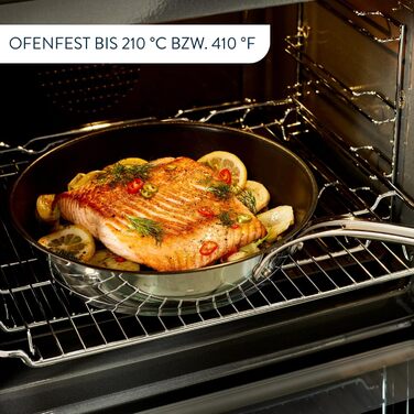 Сковорода Tefal Jamie Oliver Cook's Classic 20 см індукційна, нержавіюча сталь, антипригарне покриття, з термоіндикатором