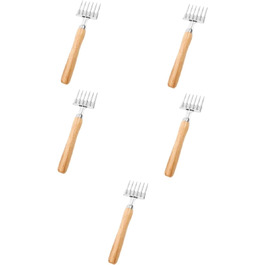 SHOWERORO 5-Piece Ice Scraper Tools for Ice Picking, Ice Breaker Device, Professional Ice Pick Tool, Ice Breaker Tool, Ice Pick for Home, Ice Crusher, Aluminum Alloy, Khaki