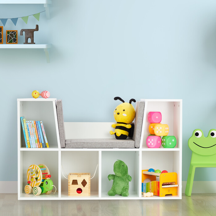 Relaxdays Bookshelf with Cushion