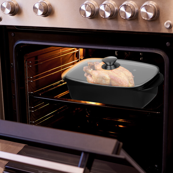 Relaxdays Roasting Pan with Lid