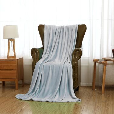 Плед Mixibaby: м'який та теплий, 150x200 см, світло-сірий | Плед для дому, дитячий плед