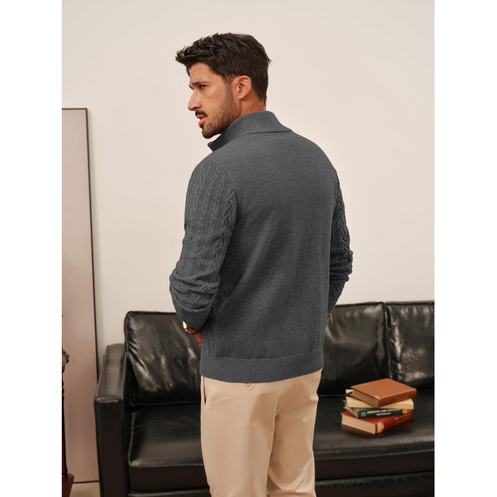 Кардиган чоловічий PJ PAUL JONES з косими візерунками, на ґудзиках, великий в'язання, XXL, темно-сірий