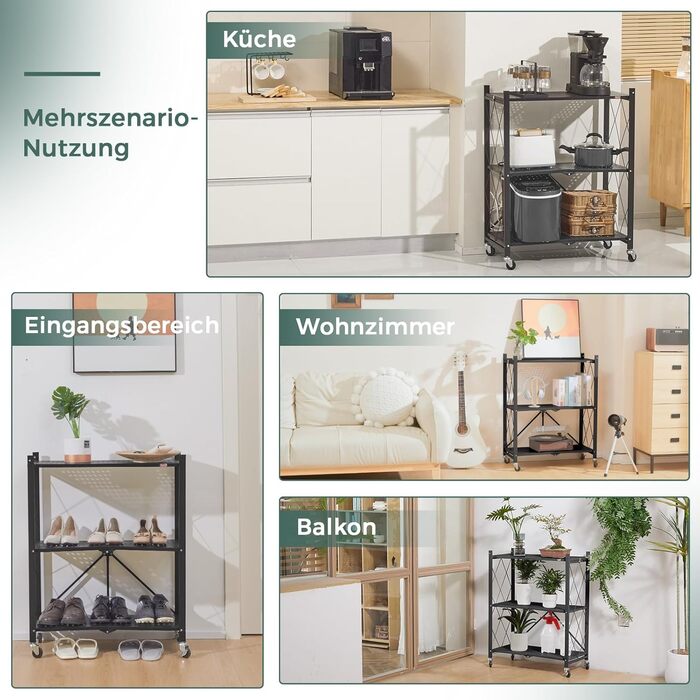 Deanic 5-Tier Folding Heavy-Duty Shelf