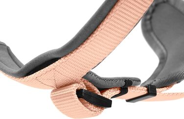 Нашийник для собак HUNTER Neopren, розмір L, персиковий/сірий, з неопрену, 3M Scotchlite, комфортний