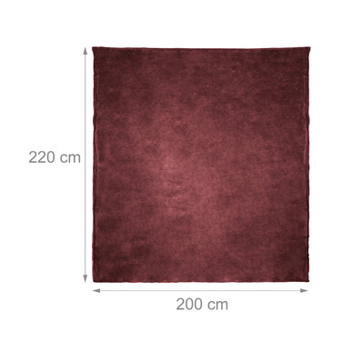 Relaxdays Fleece Throw Blanket, Extra Large