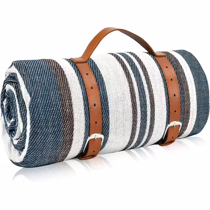 Picnic Blanket, Waterproof Picnic Blanket, XXL Picnic Blanket, Camping Blanket with Carrying Handle, Perfect for Outdoor/Camping/Picnic/Beach/Park (200 x 200 cm, C)
