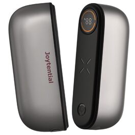 Електричний грієчка для рук та кишеньковий грієчка 10000mAh 2-в-1. Магнітний, 3 режими нагріву. Для активного відпочинку, кемпінгу, подарунок. Металевий сірий.