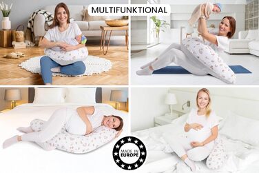 Подушка для вагітних Amilian Stillkissen 170 см XXL – подушка для сну на боці, подушка для годування, body pillow з чохлом