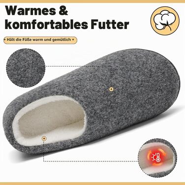 Зимові унісекс капці Mishansha з ефектом пам'яті (Memory Foam) та твердою підошвою, теплі домашні тапочки, розмір 36-47
