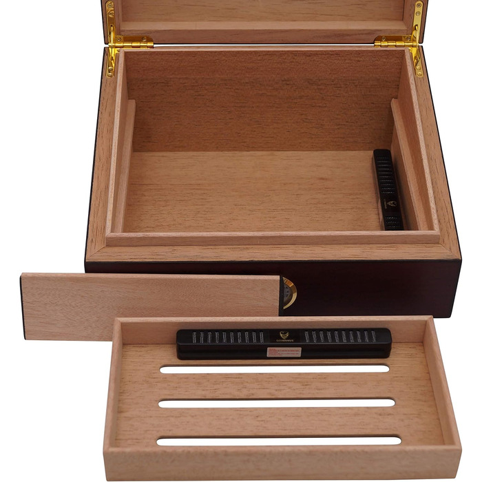 Набір для сигар Humidor Set 237 від Germanus з кристальним зволожувачем та гігрометром