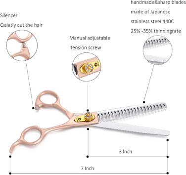 Професійна кусачка для грумінгу собак 7 дюймів, кусачки для собак і котів Chunker, з японської сталі 440C