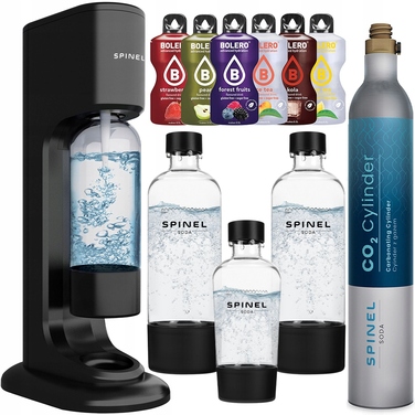 Сифон для газування води Spinel Soda з 3 пляшками BPA Free