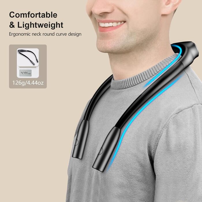 Ліхтар на шию Gritin для читання, ліхтар на ліжко з регулюванням яскравості та 3 режимами освітлення, LED лампа для книг 80 годин, гнучкий, чорний