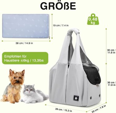 Чорна сумка-переноска для собак та котів ALLSOPETS - легка, дихаюча, для подорожей та відпочинку на природі